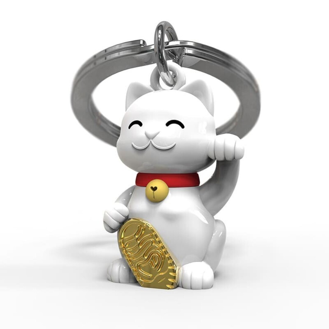 Llavero gato suerte