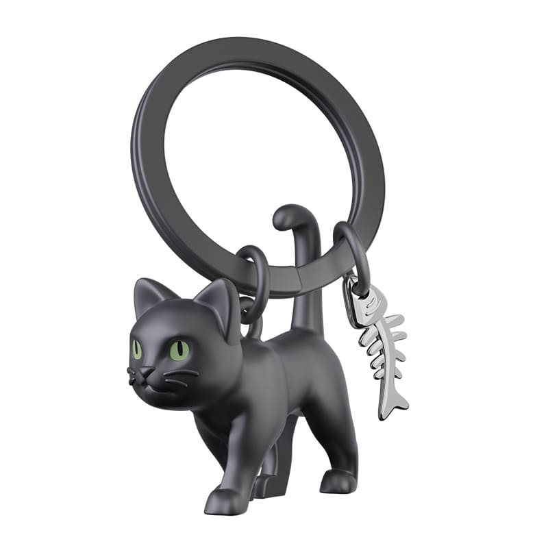llavero gato negro