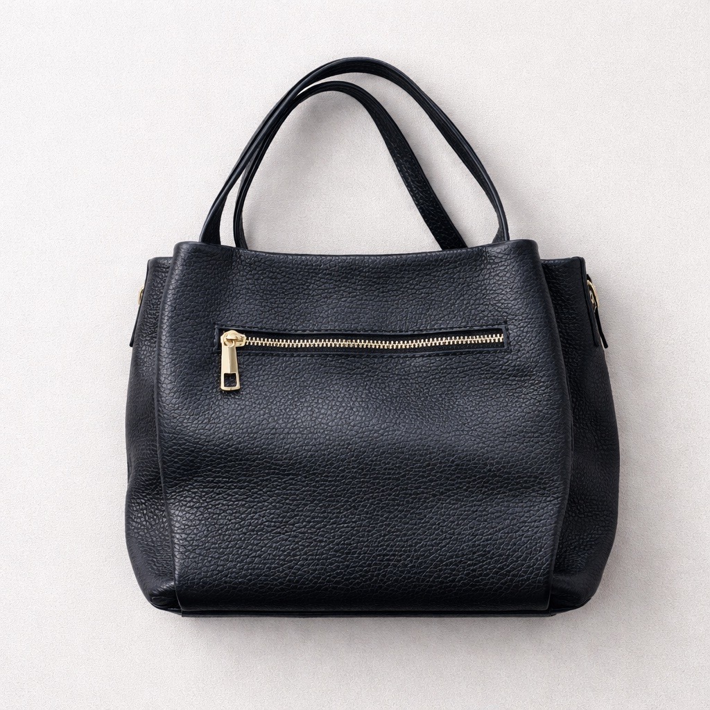 Bolso piel negro