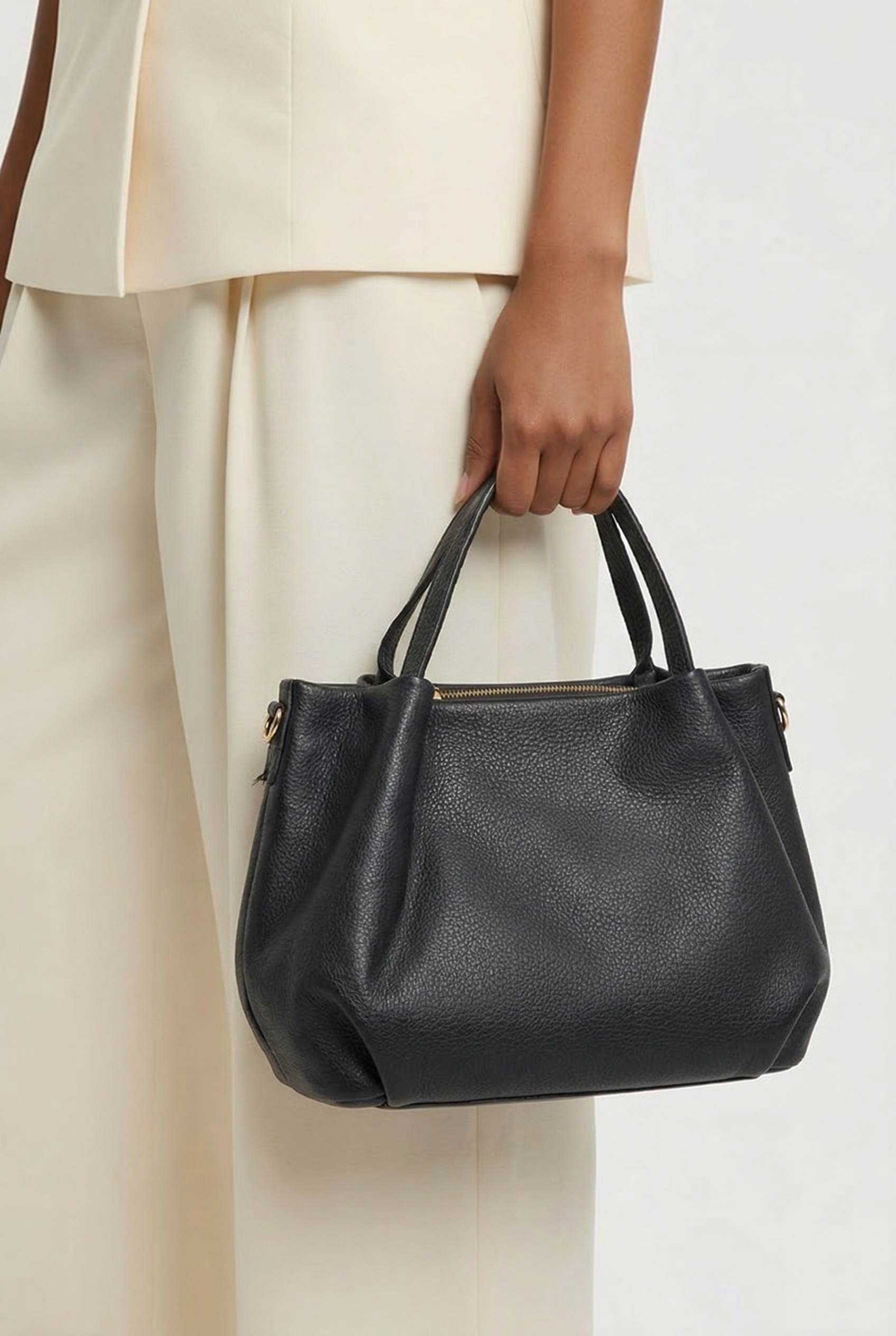 Bolso piel negro