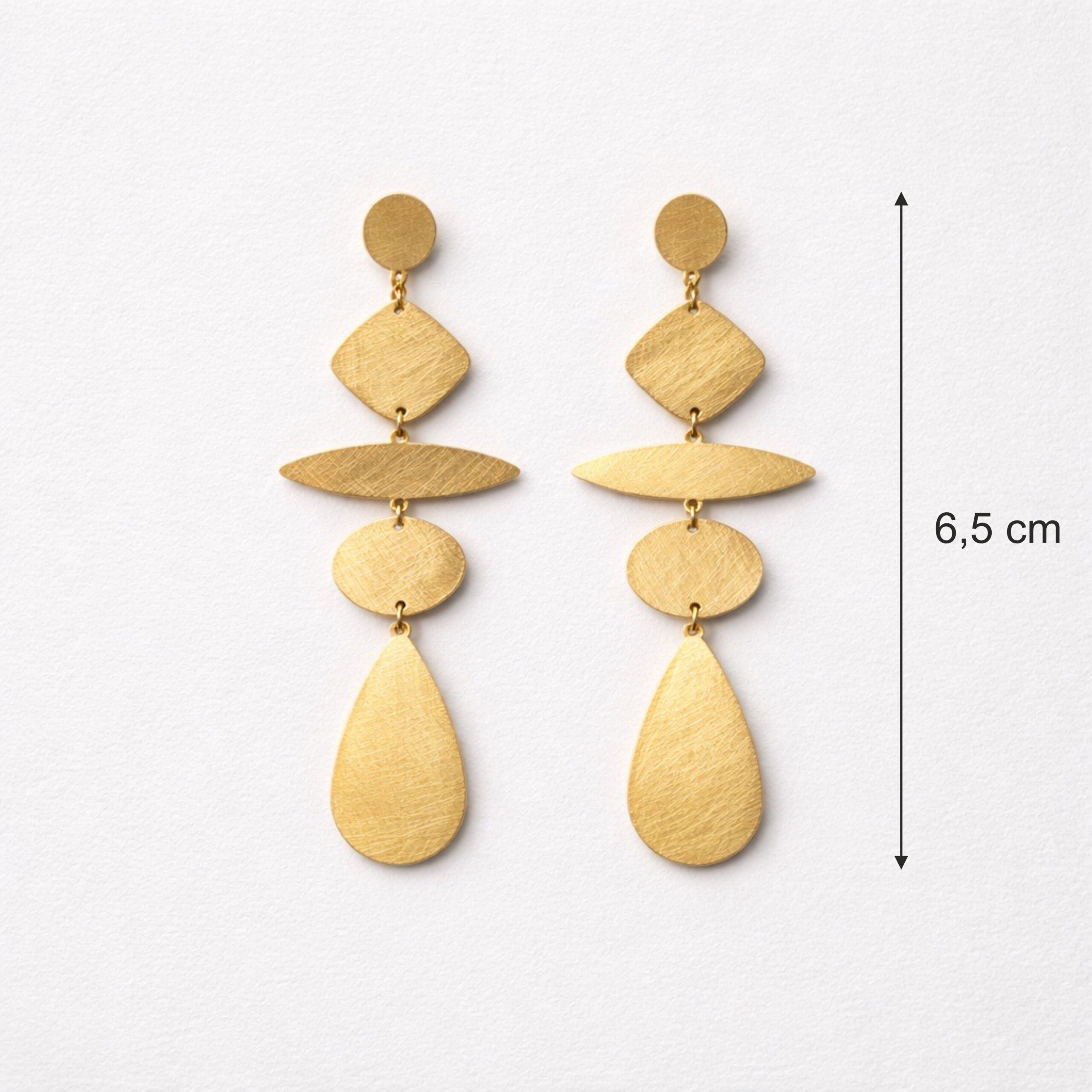 Pendientes cascada mate