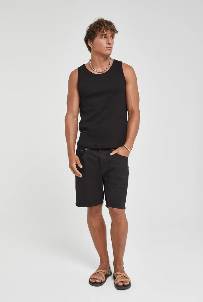 camiseta tirantes imperio negro