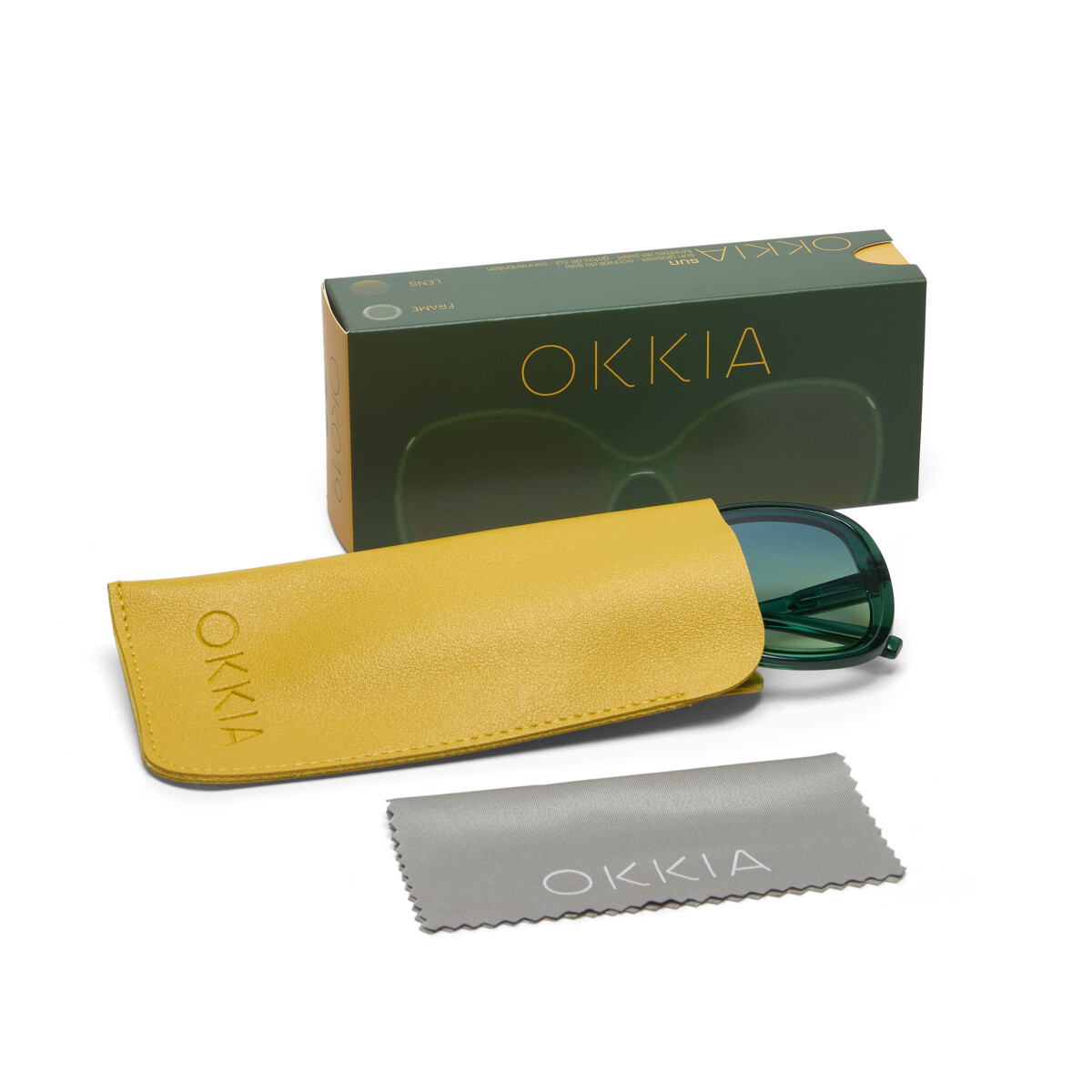 Gafas de sol OKKIA Anna Verde transparente