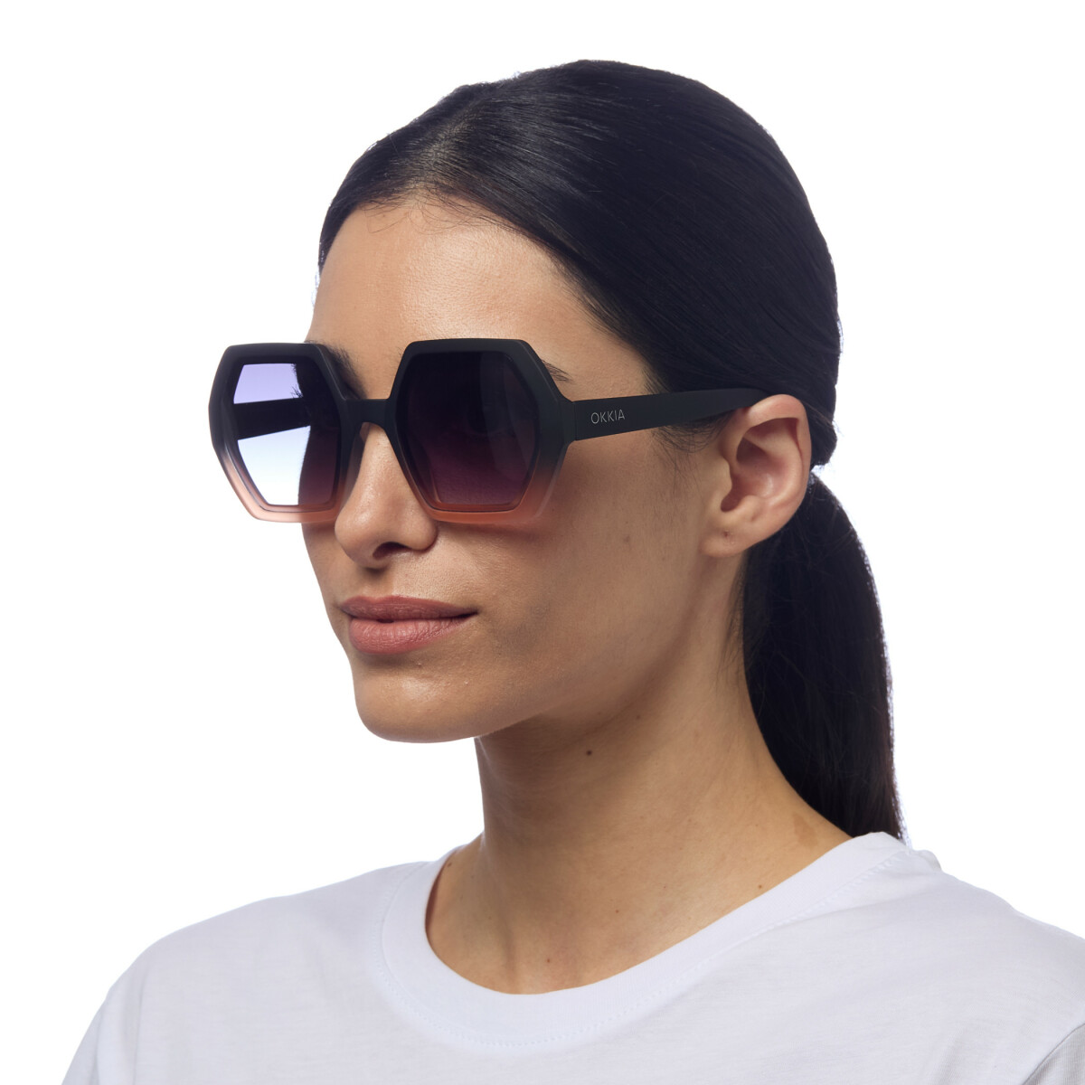 Gafas de sol OKKIA Emma Negro y Rosa