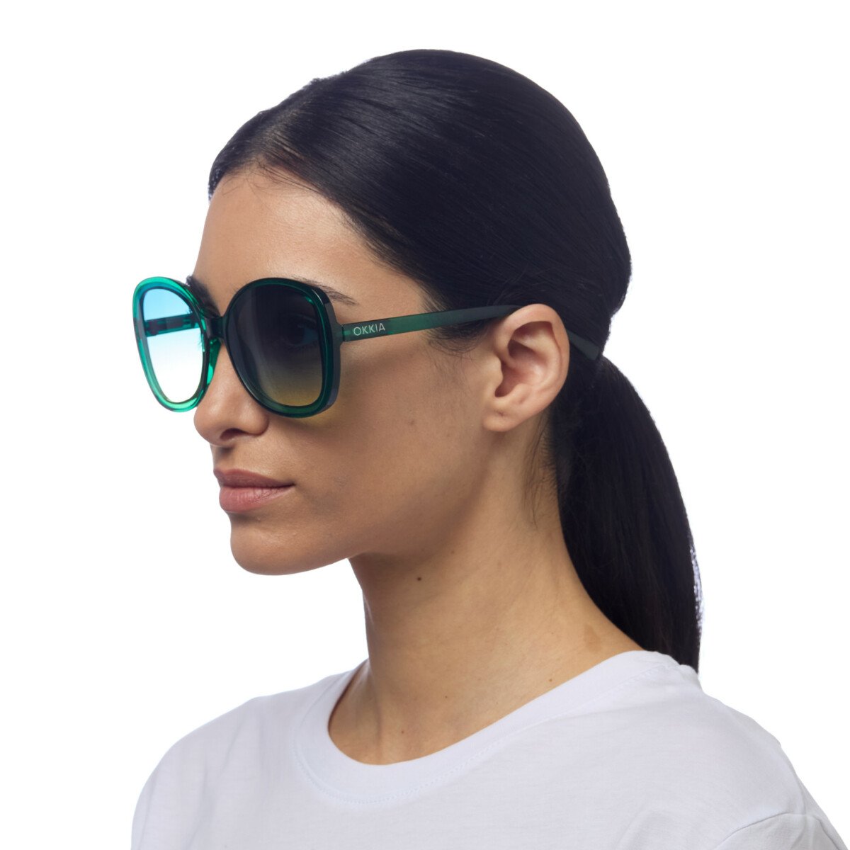 Gafas de sol OKKIA Anna Verde transparente