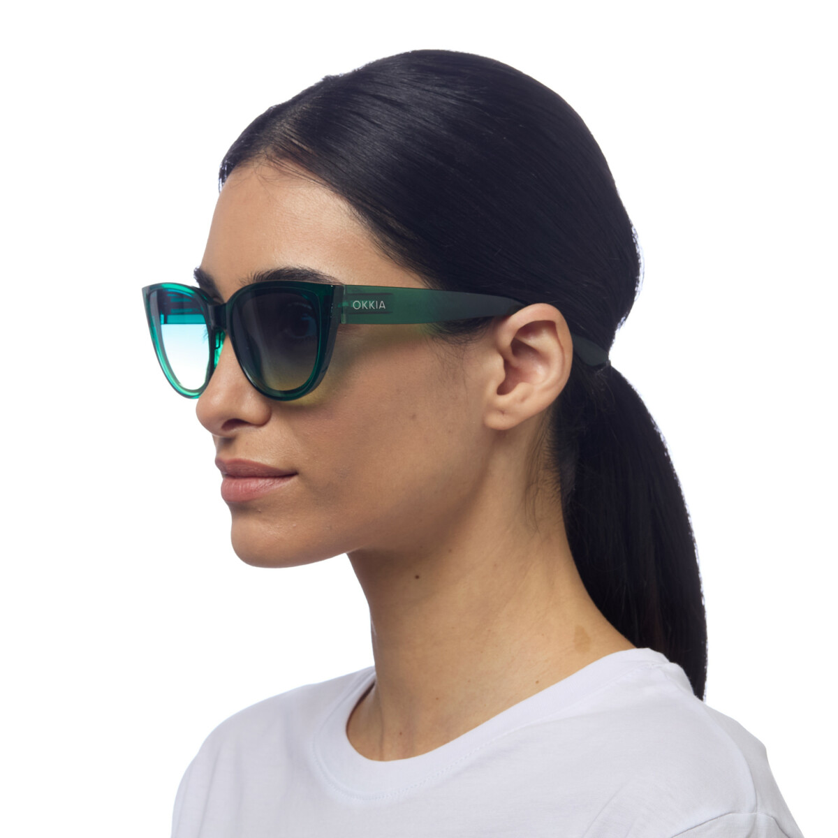 Gafas de sol OKKIA Silvia Verde Transparente
