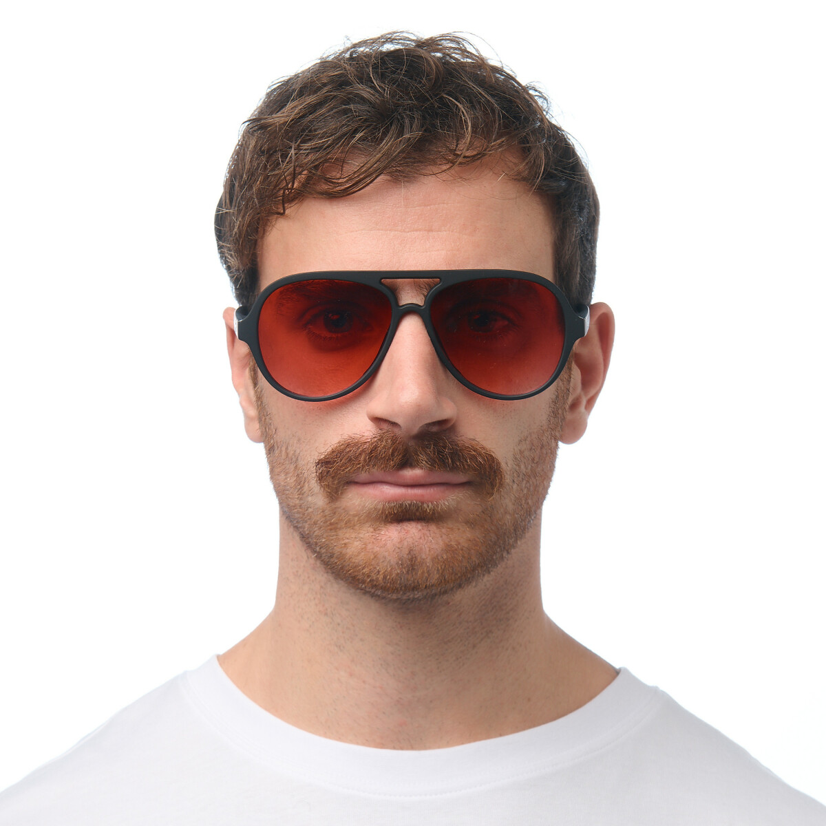 Gafas de sol OKKIA Alessio Negro (lentes rojas)