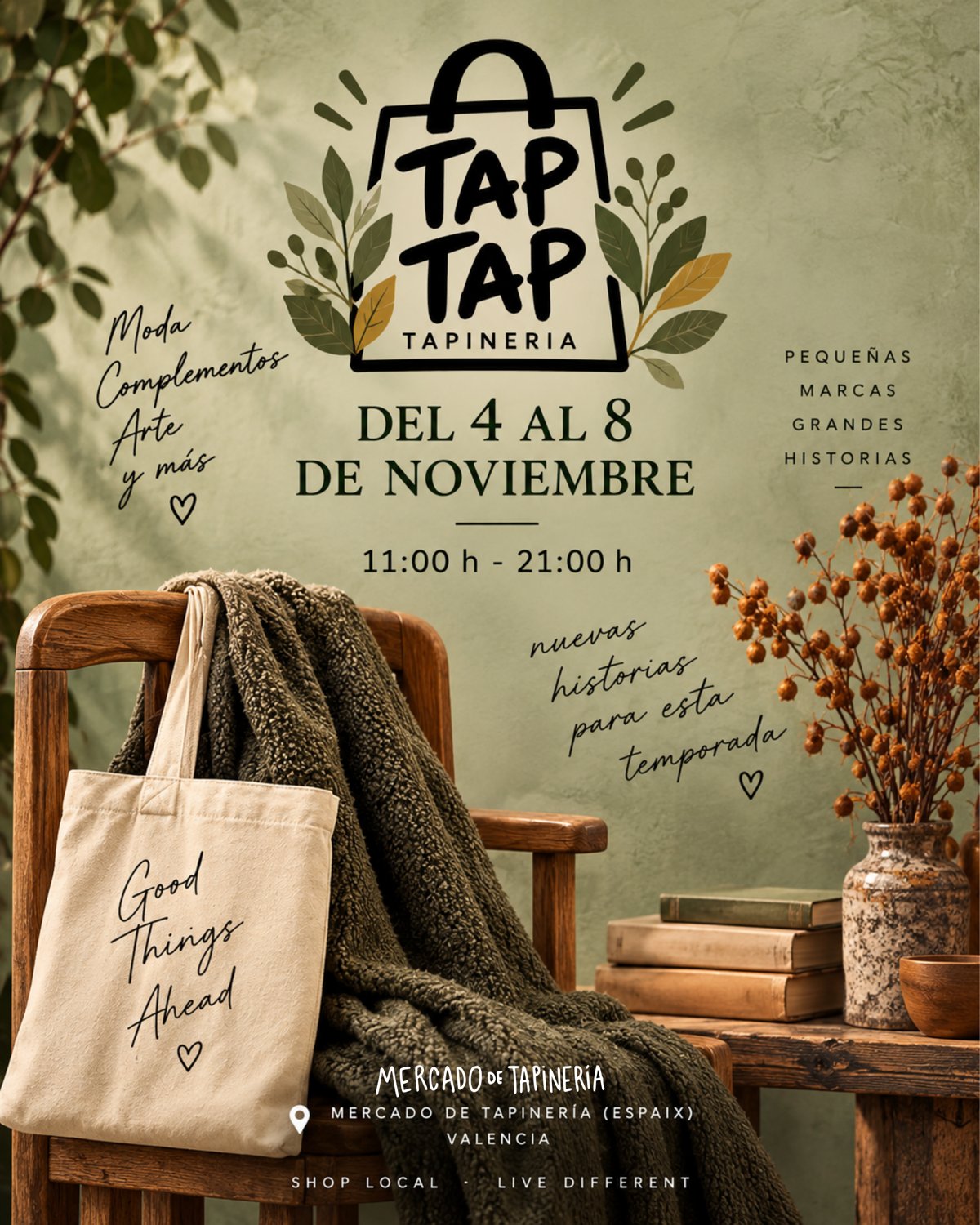 Cartel TapTap Tapinería 4-8 noviembre 2026